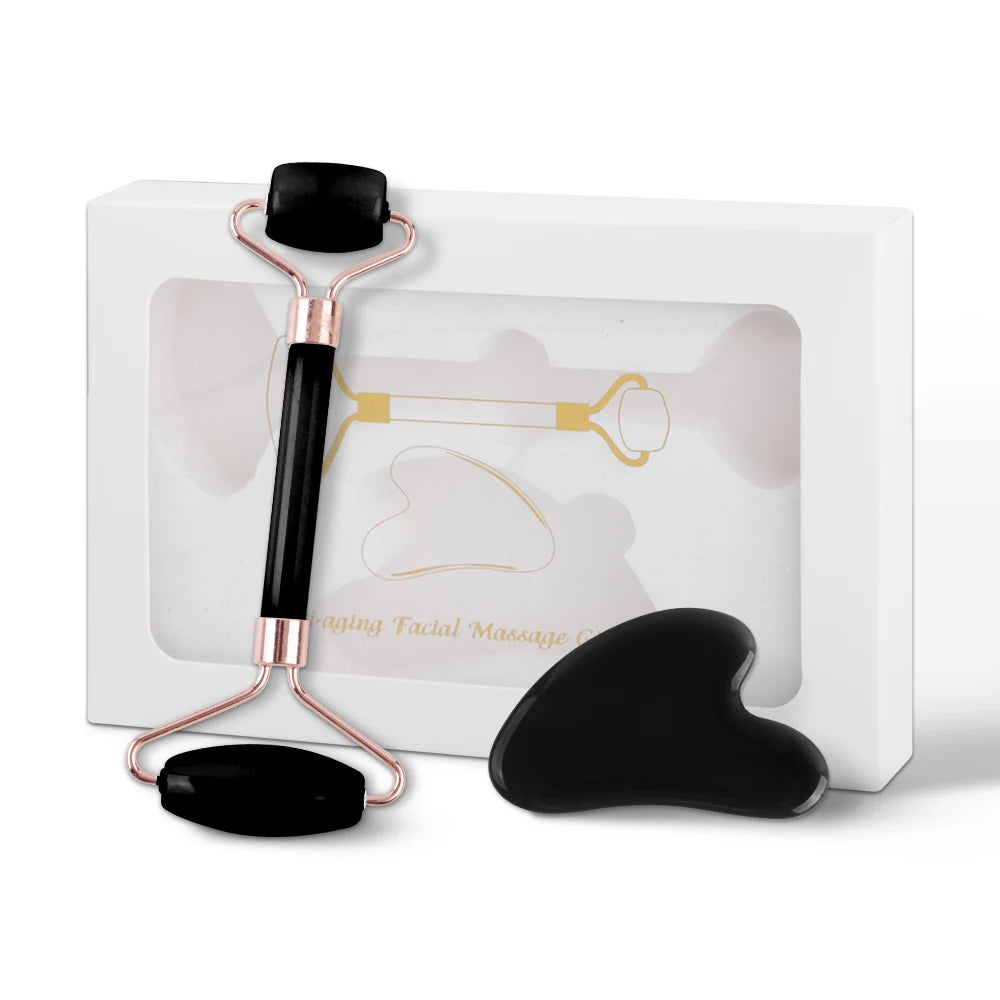 Le rituel complet — set rouleau 2-en-1 + gua sha