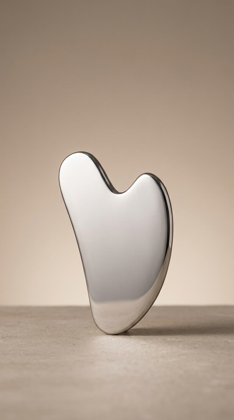 GuaSha de visage en acier